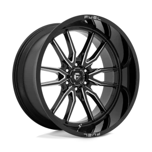 Fuel – D761 CLASH – Black – 24″x12″ -44mm – Summer Wheels – D76124208947